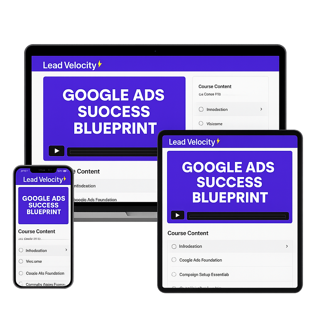 google ads success blueprint
